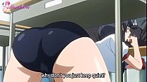 Anime girl gets freaky at