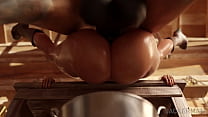 Animation big boobs 3d animation