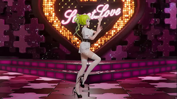 Hatsune Miku Shake It Hentai Vocaloid Undressing Dance Tatto White Socks Mmd 3D Blonde Hair (CLIP)