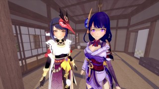 HOT FOURSOME WITH BAAL AND SARA – 4K GENSHIN IMPACT PORN