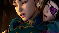 Juri Han vs Chun Li – lesbian