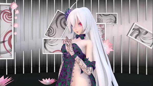 Yowane Haku Undress Dance Sexy Lingerie Hentai Stickysticky Song Mmd 3D Purple Clothes (CLIP)
