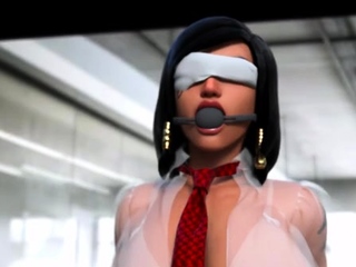 Two 3d cartoon cuties are ready for their bath