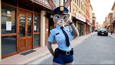 Furry Zootopia: Judy Hopps and Nick Wilde – Cunning Fox Fucks Bunny after work