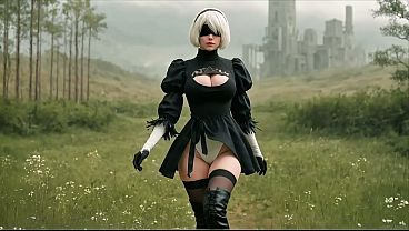 Nier Automata 2B – Blindfolded Sex After Mission